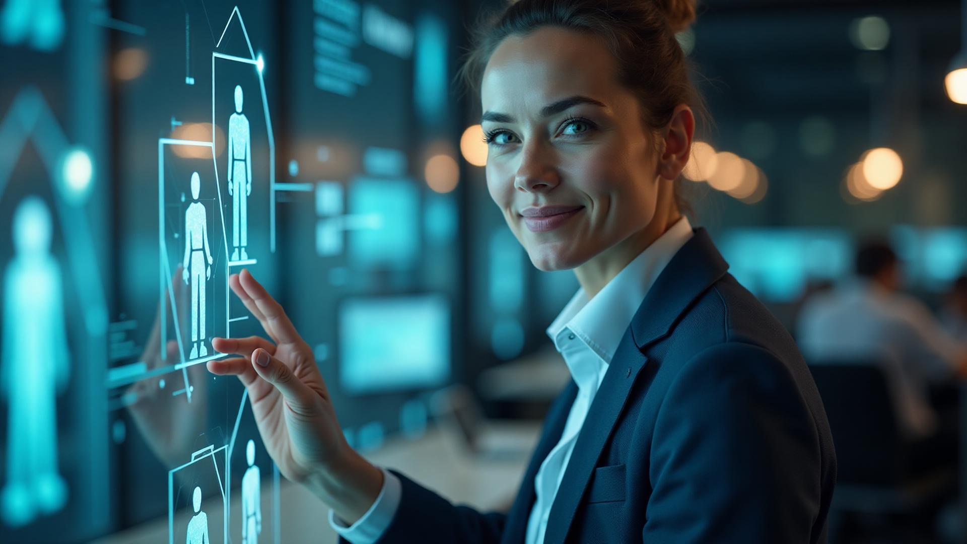 GoEasyAI professional working with an AI-powered platform